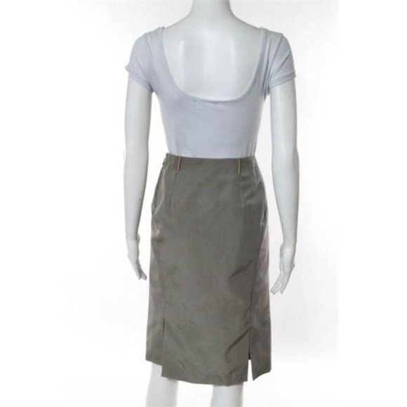 Gucci Vintage Light Tan Straight Pencil Skirt Size IT 42 - Picture 4 of 9